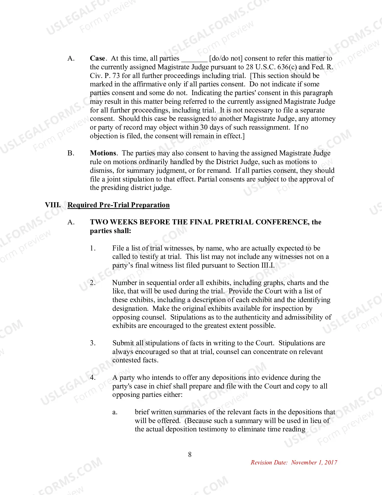 Preview Case Management Plan