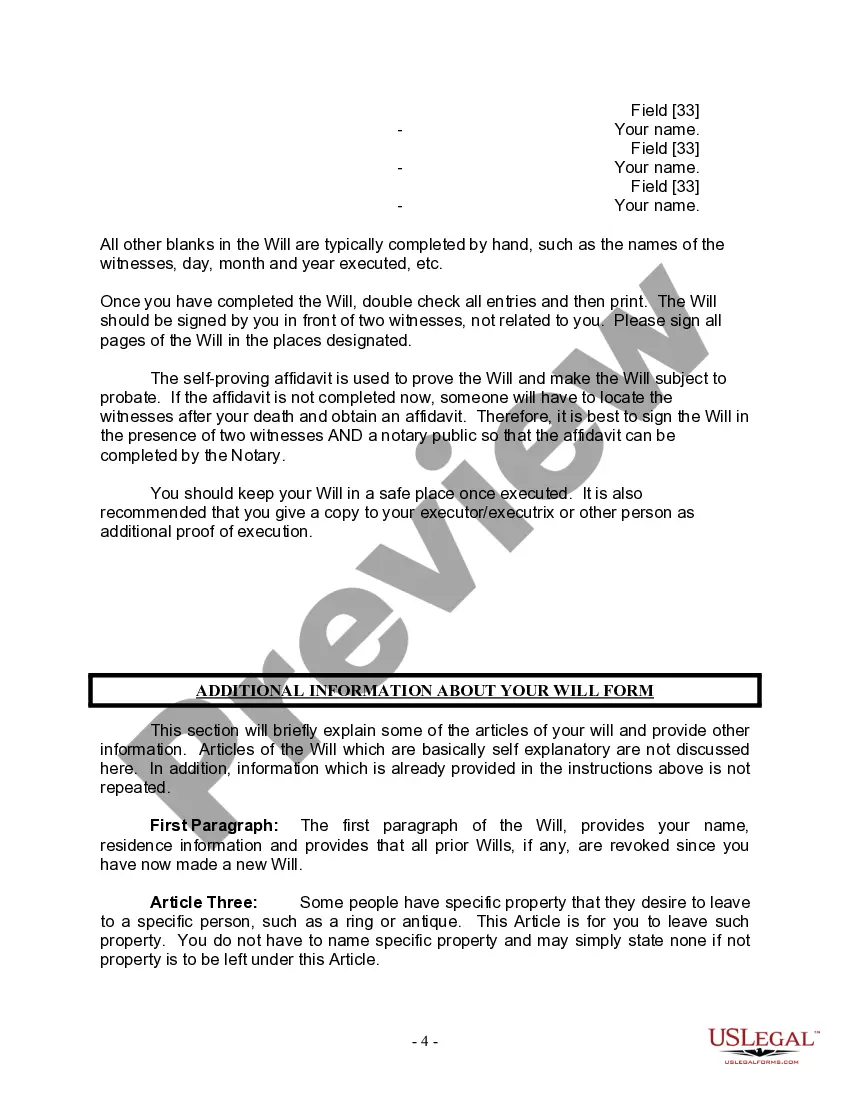 Preview Mutual Wills package with Last Wills and Testaments for Married Couple with No Children