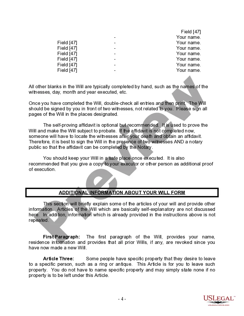 Get Last Will and Testament for a Widow or Widower with Adult and Minor Children Preview Last Will and Testament for a Widow or Widower with Adult and Minor Children