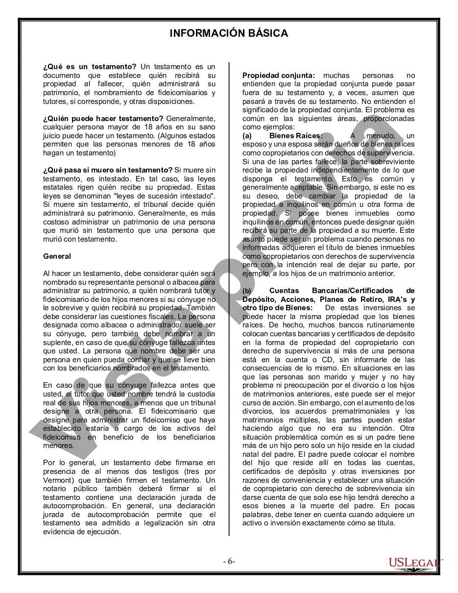 Preview Última voluntad y testamento para otras personas