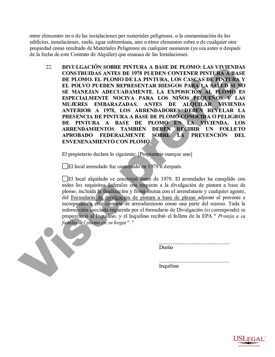 Preview Contrato de alquiler residencial