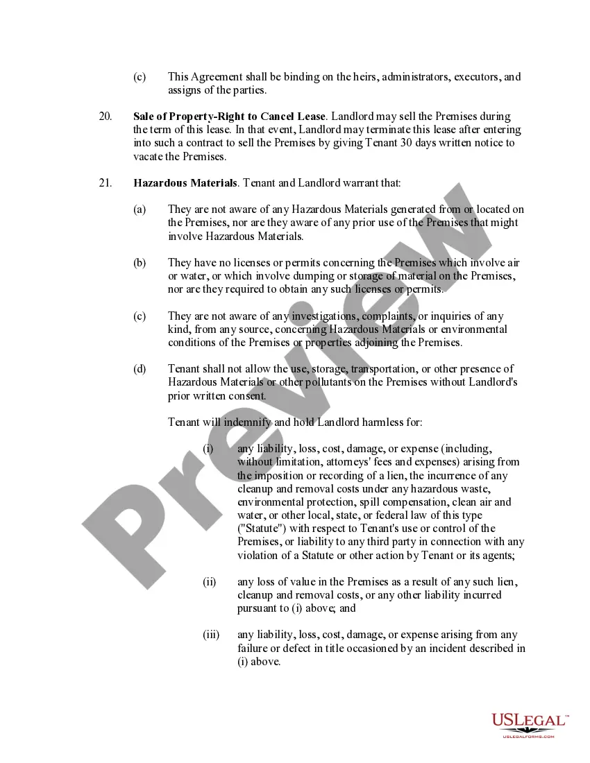Preview Residential Rental Agreement