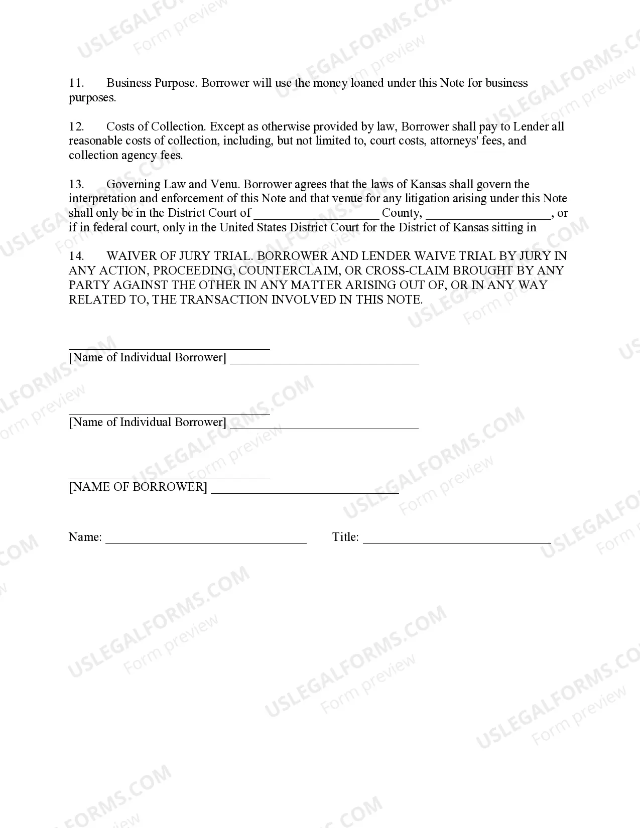 Preview Secured Promissory Note with Monthly Installment Payments