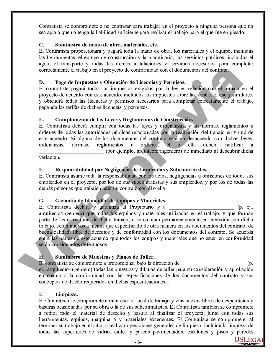 Preview Contrato Comercial para Contratista