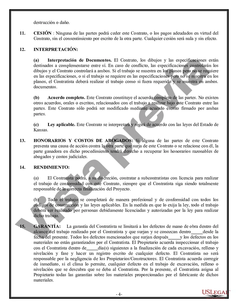 Preview Contrato de excavadora para contratista