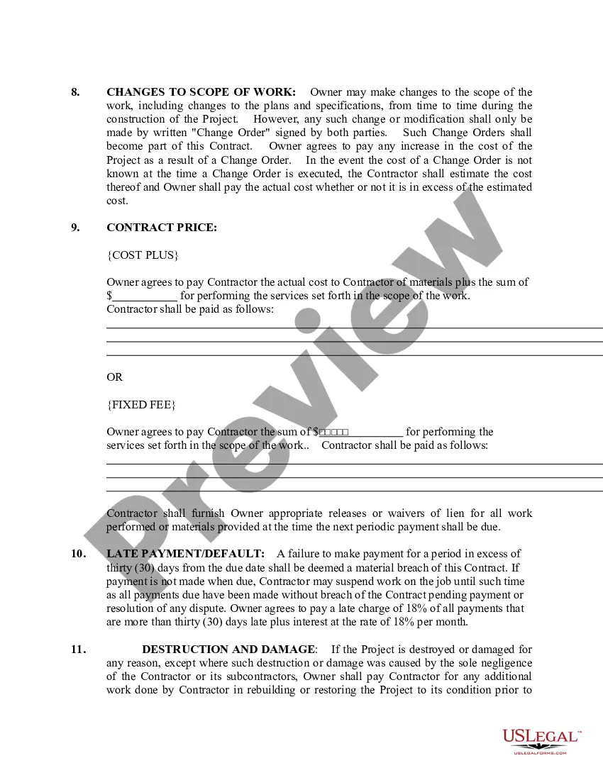 Get Site Work Contract for Contractor Preview Site Work Contract for Contractor