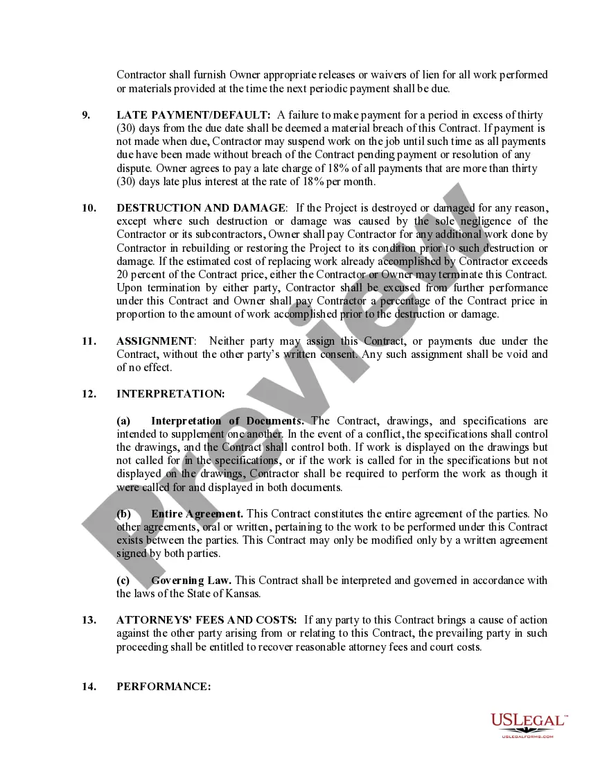 Preview Electrical Contract for Contractor