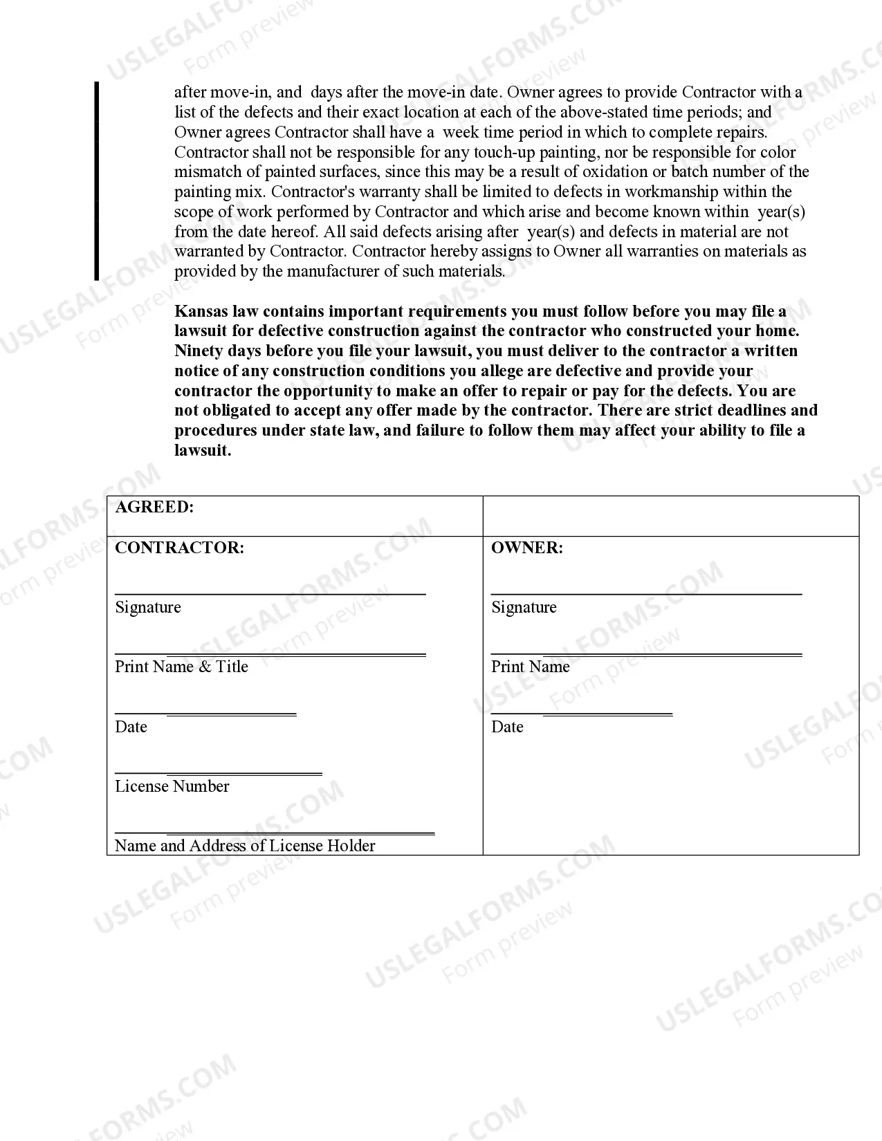 Preview Sheetrock Drywall Contract for Contractor