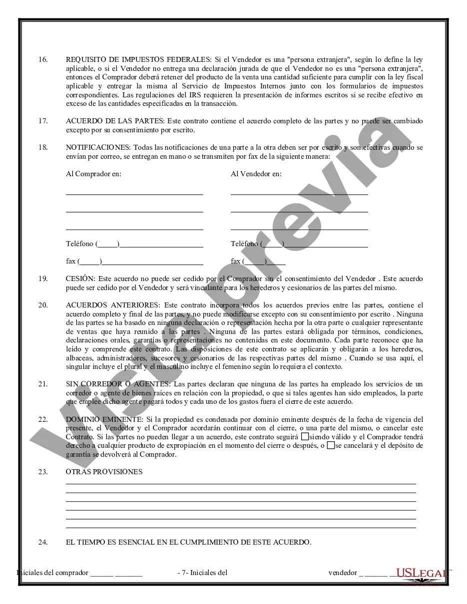 Preview Contrato de Compraventa de Bienes Inmuebles sin Corredor para Acuerdo de Venta de Casa Residencial
