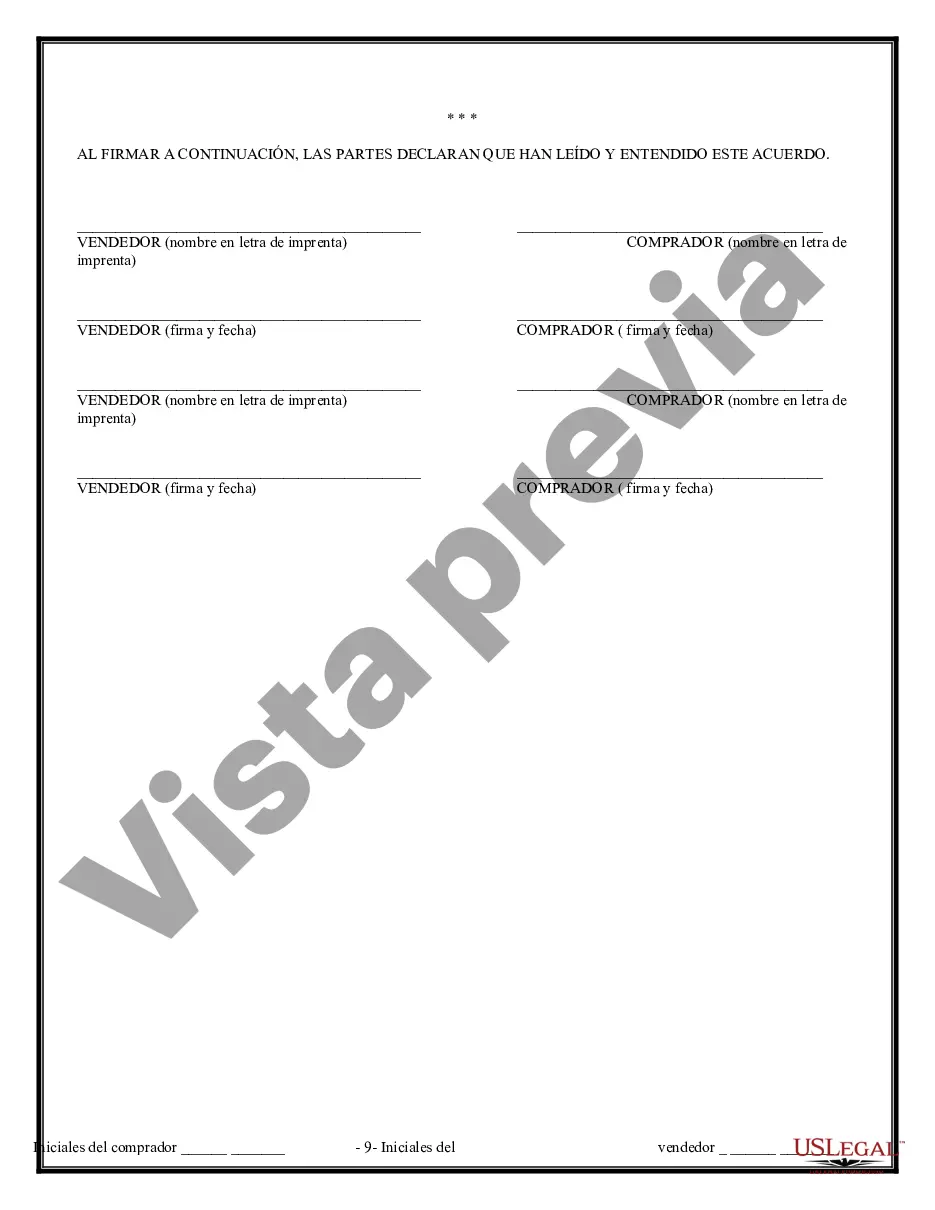 Preview Contrato de Compraventa de Bienes Inmuebles sin Corredor para Acuerdo de Venta de Casa Residencial