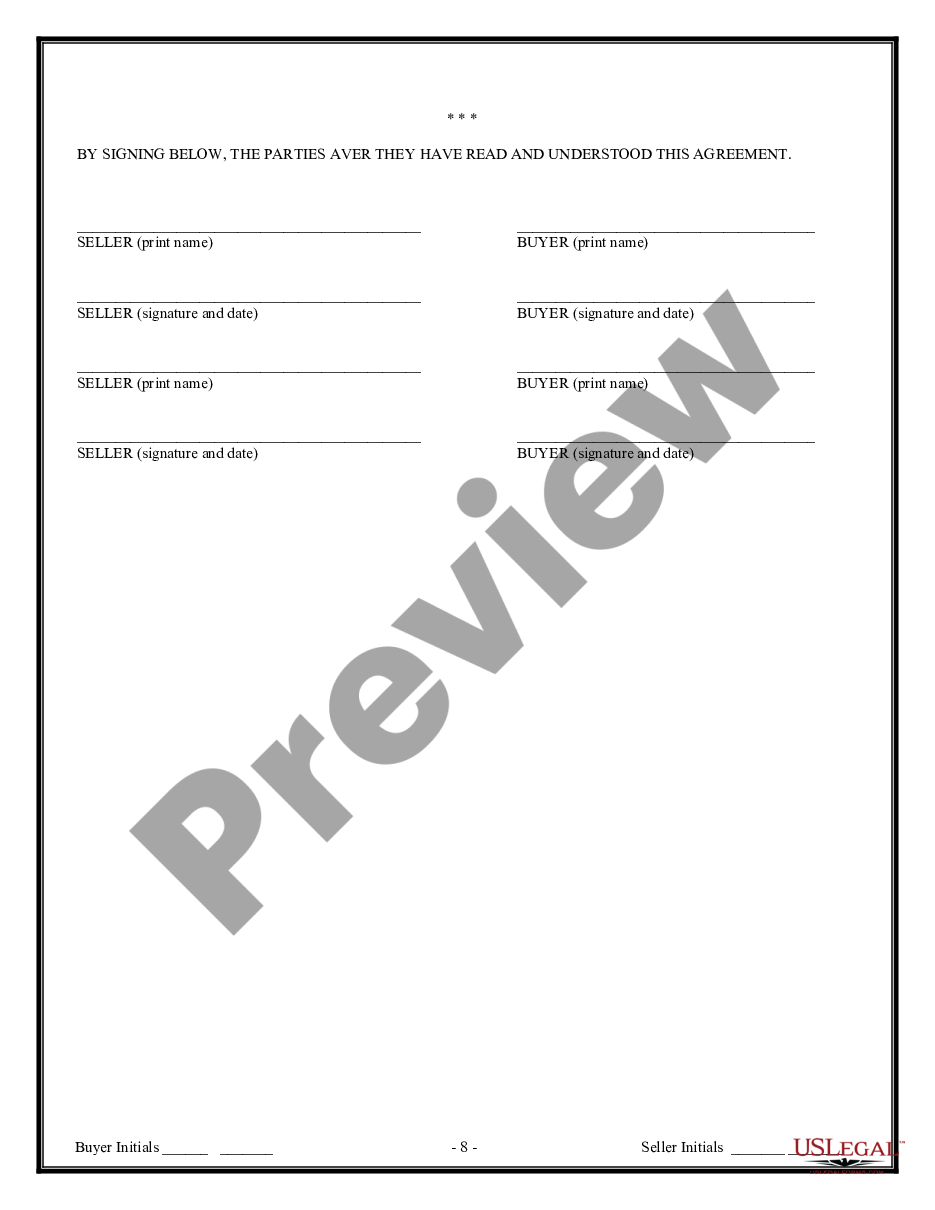 page 7 Contract for Sale and Purchase of Real Estate with No Broker for Residential Home Sale Agreement preview