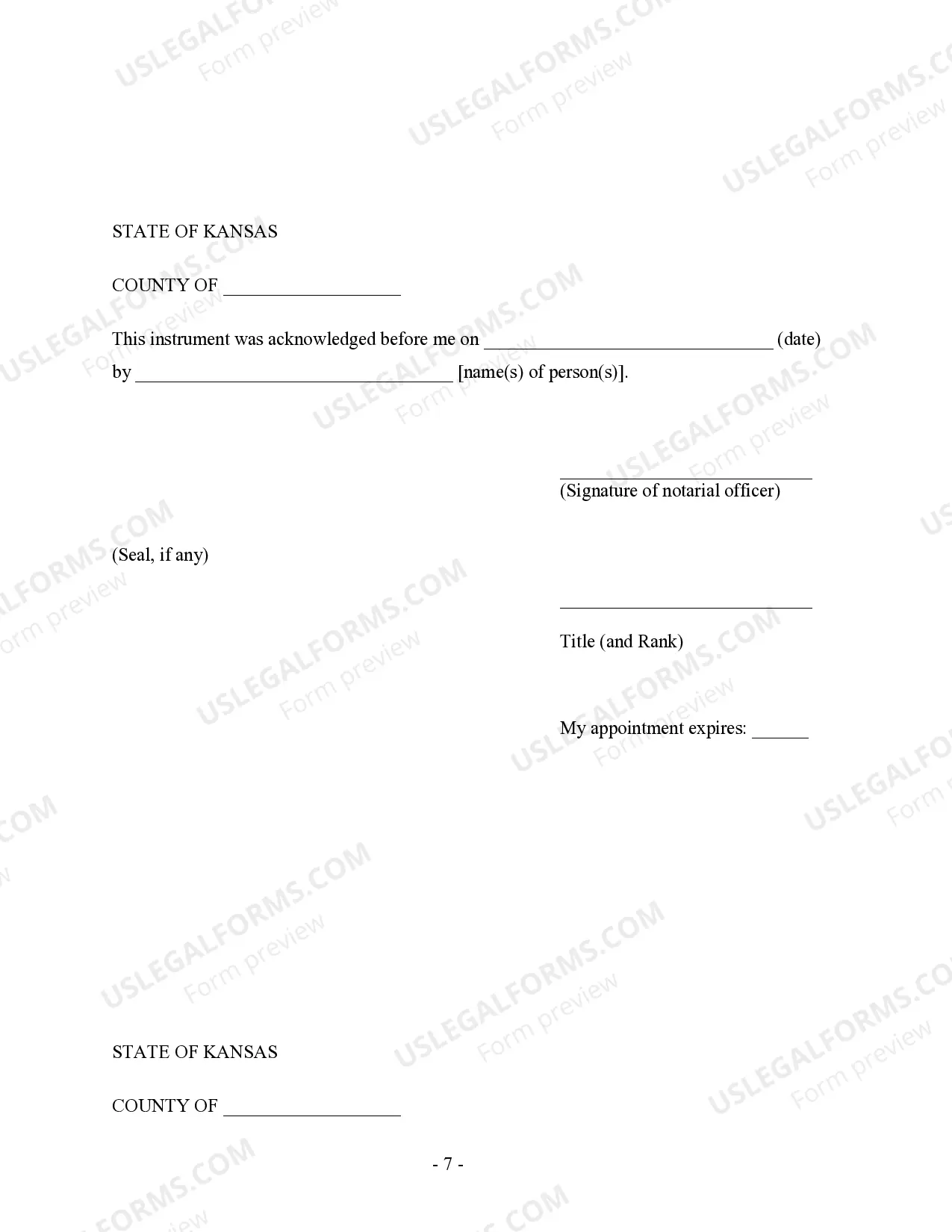 Preview Kansas Prenuptial Premarital Agreement with Financial Statements