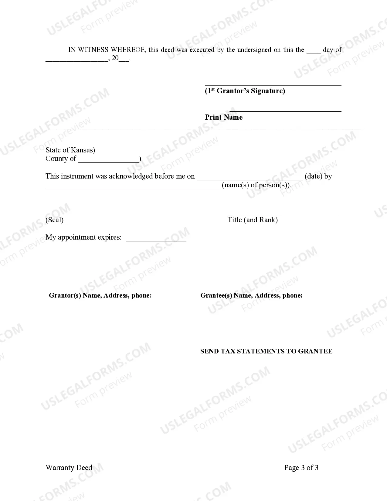 Preview Warranty Deed from Individual to Husband and Wife