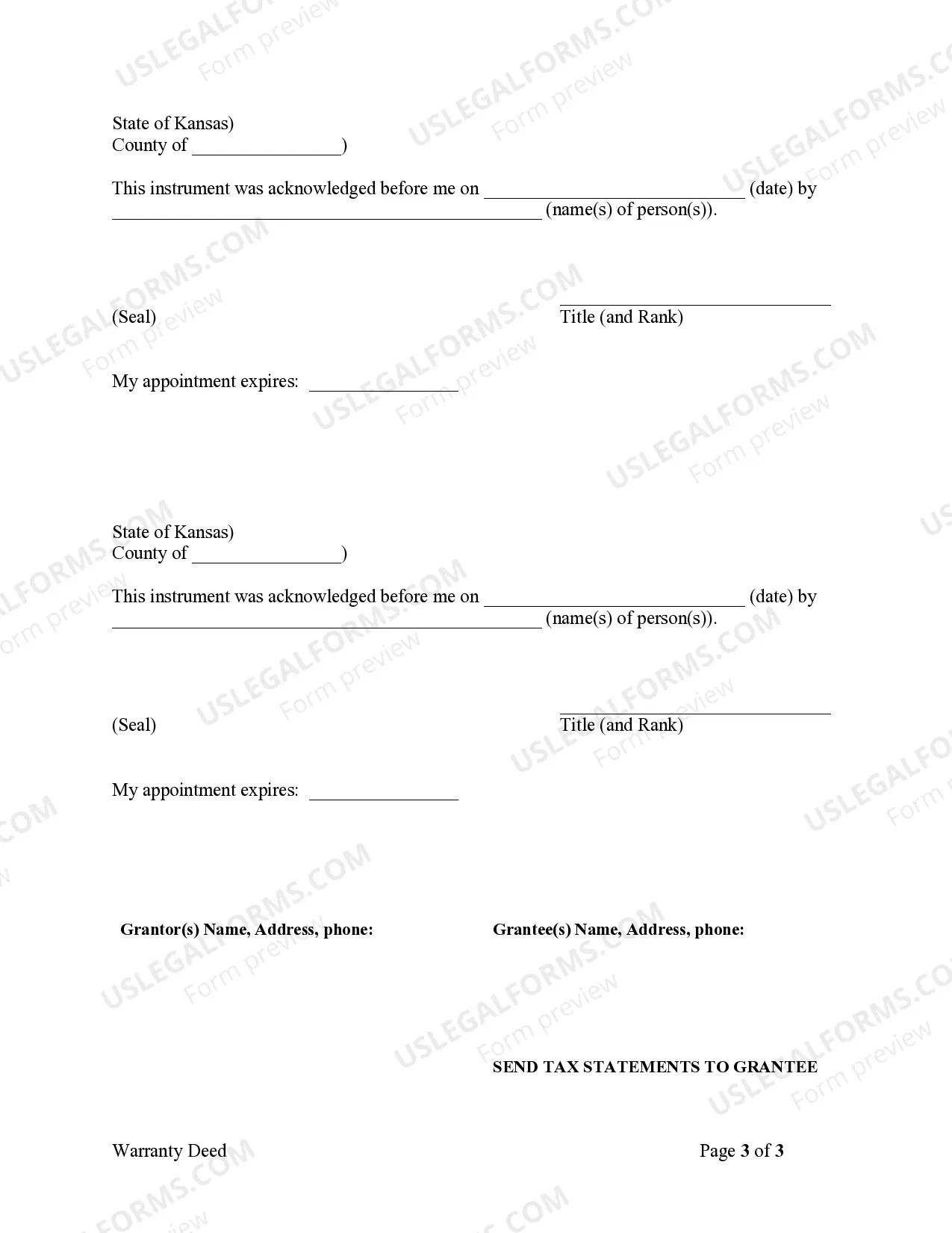 Preview Warranty Deed from Husband and Wife to an Individual