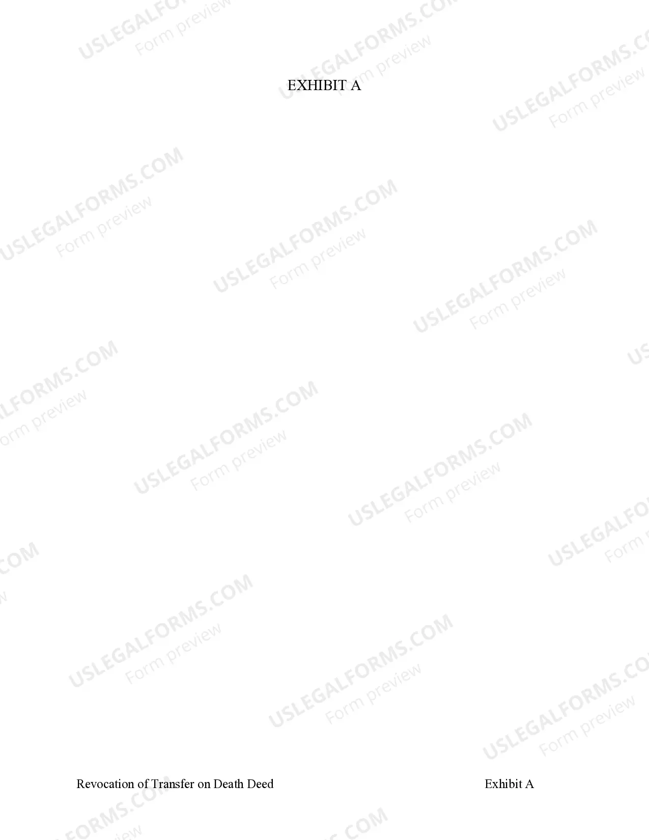 Preview Revocation of Transfer on Death Deed - Beneficiary Deed for Individual to Individual