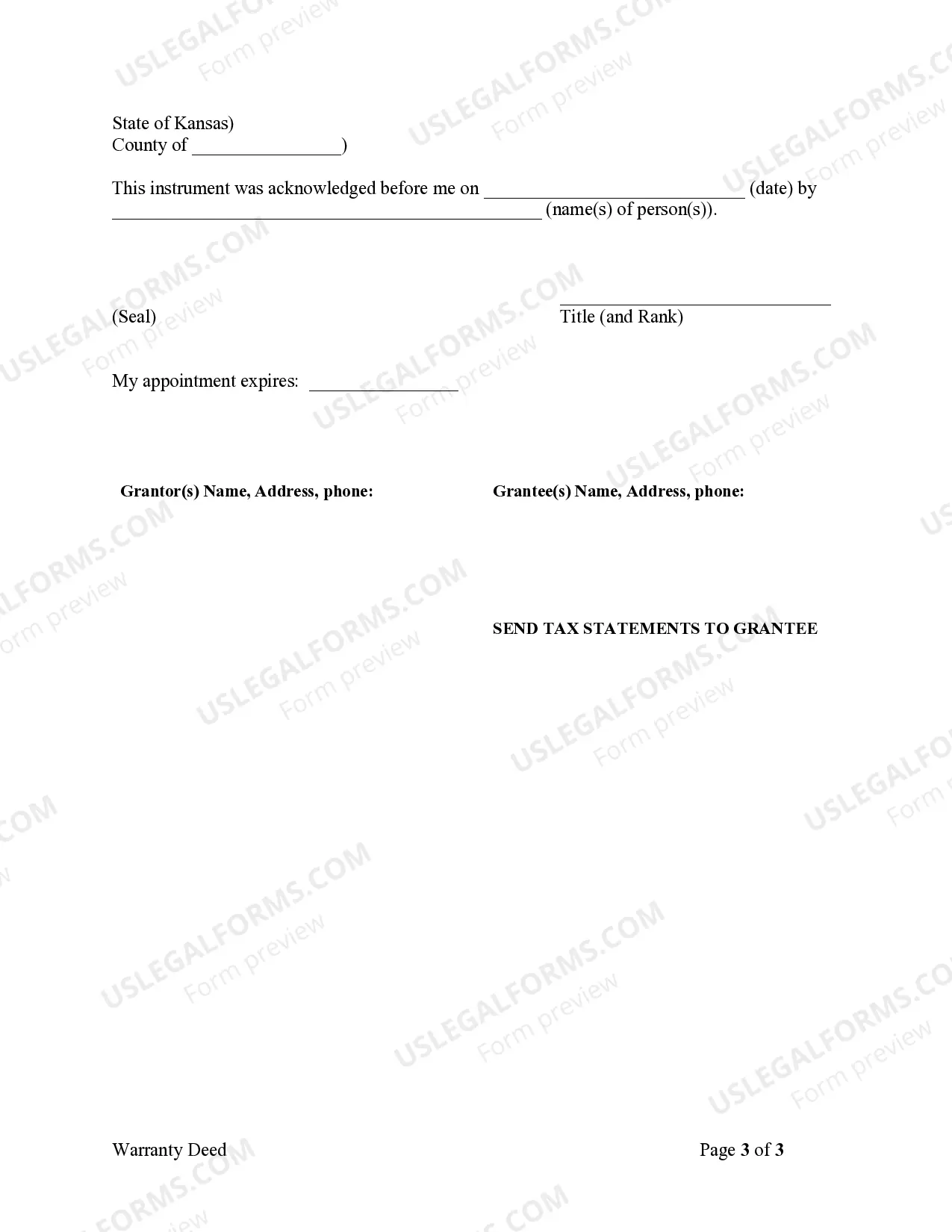 Preview Warranty Deed from Individual to Individual