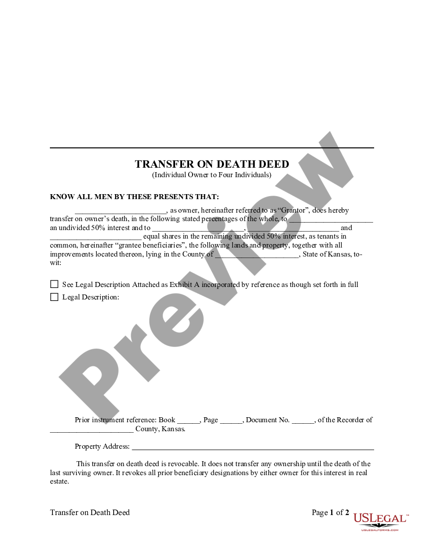 Transfer Of Deed On Death