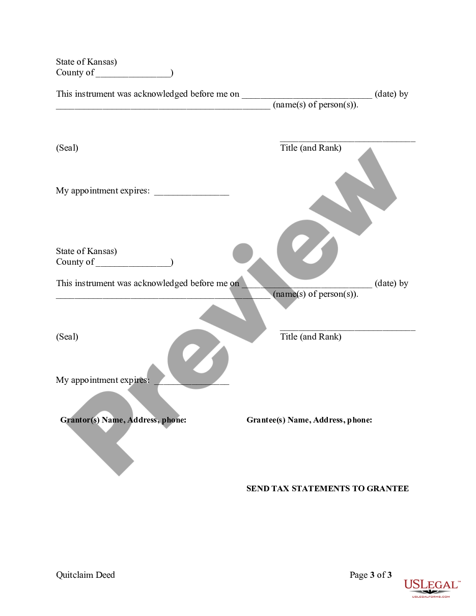 page 2 Quitclaim Deed by Two Individuals to Corporation preview