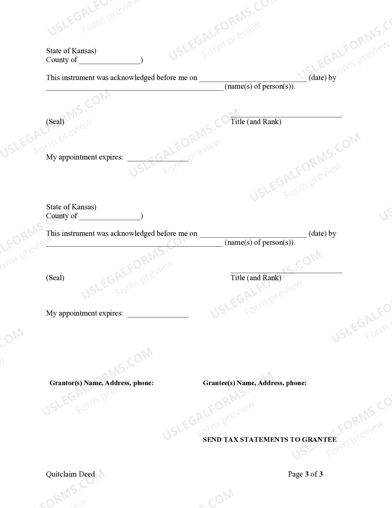 Preview Quitclaim Deed from Husband and Wife to Corporation