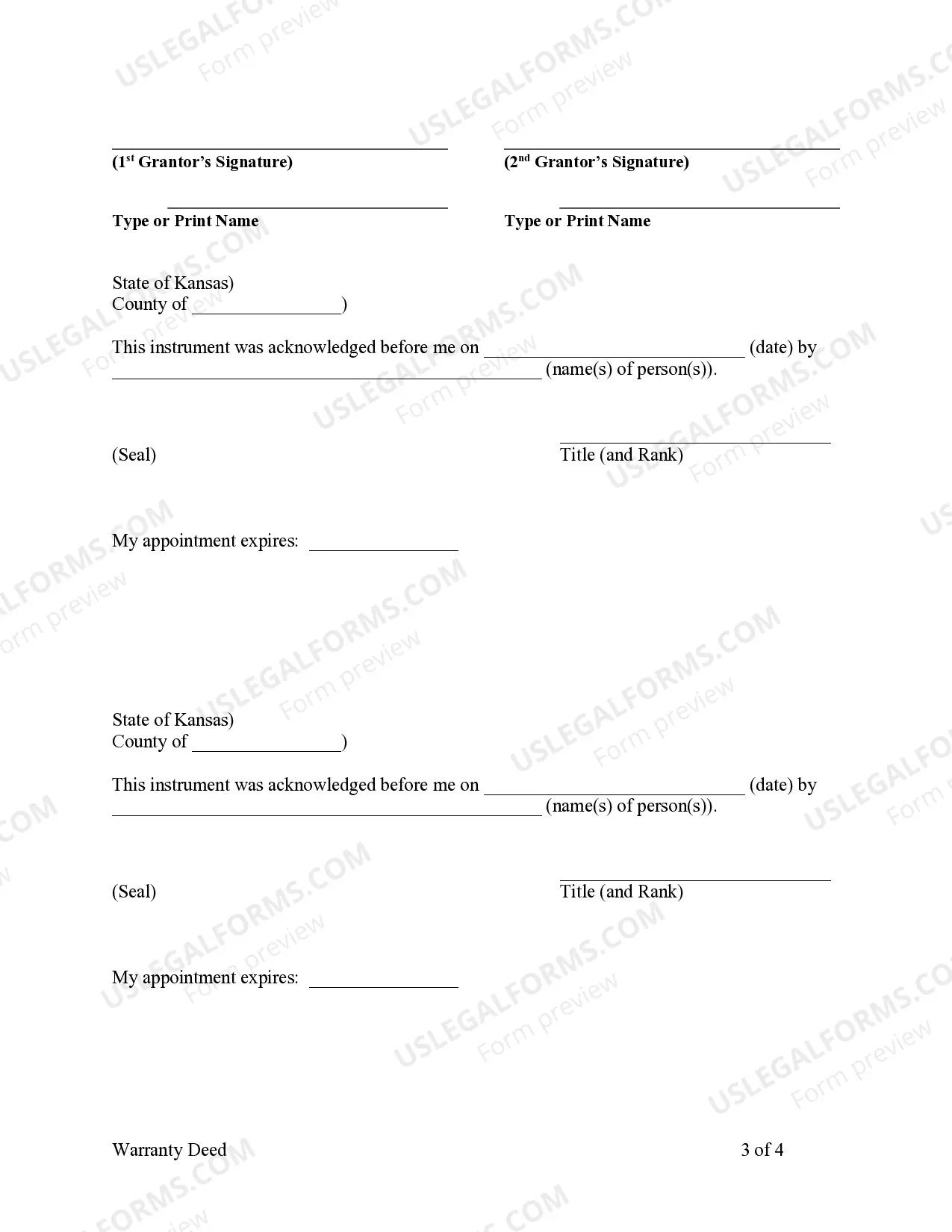 Preview Warranty Deed from Husband and Wife to LLC