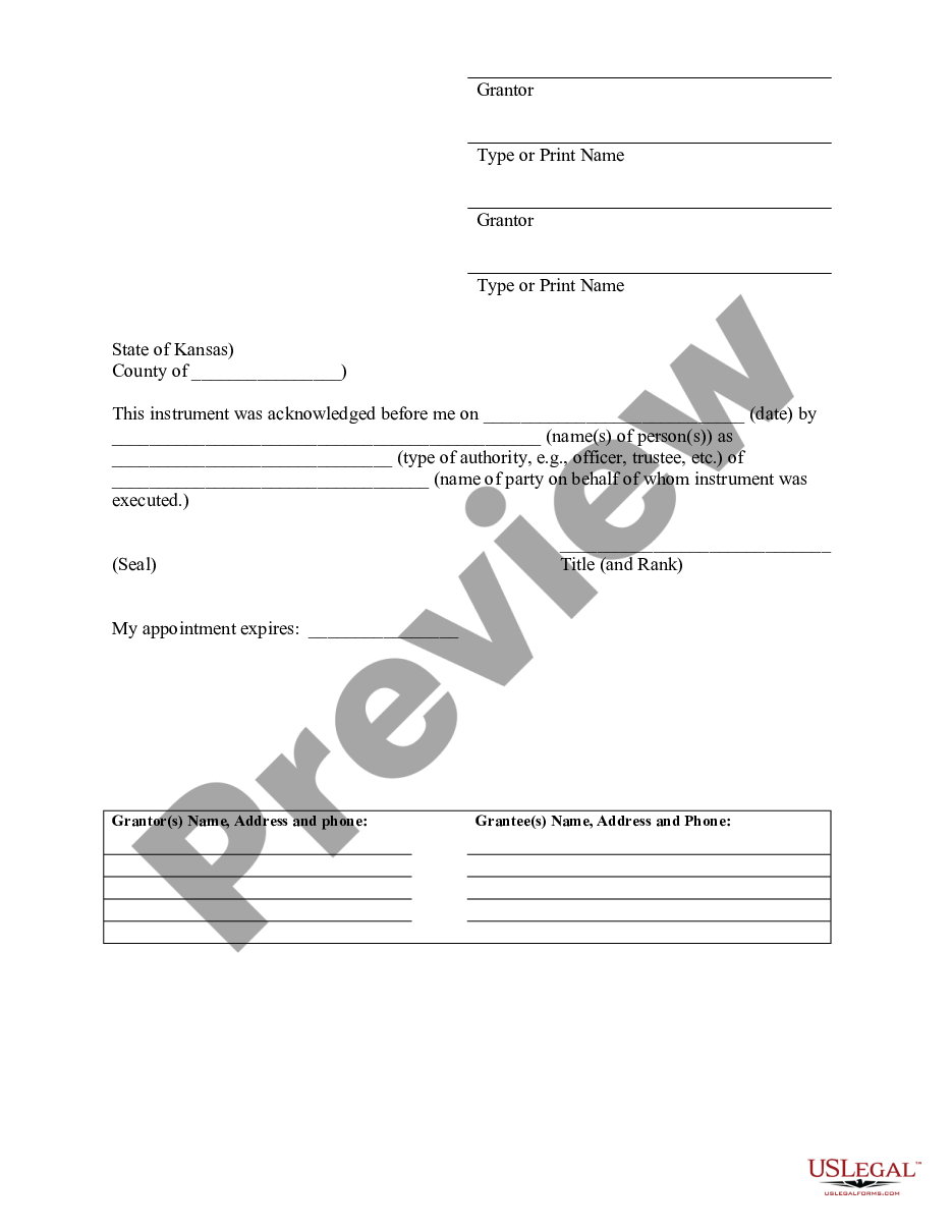 page 3 Survivorship Deed with General Warranty Covenants preview