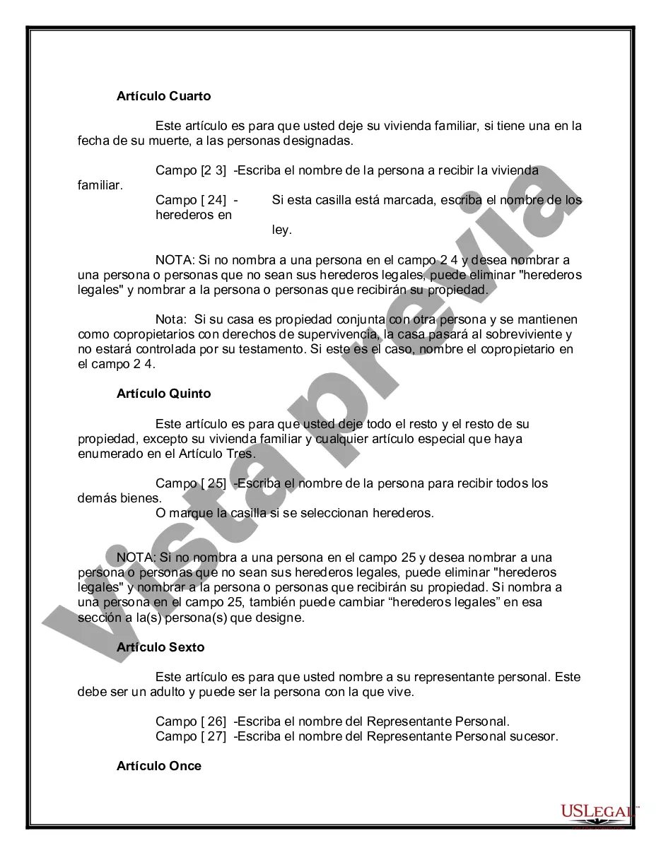 Preview Testamentos mutuos que contienen última voluntad y testamentos para personas solteras que viven juntas sin hijos