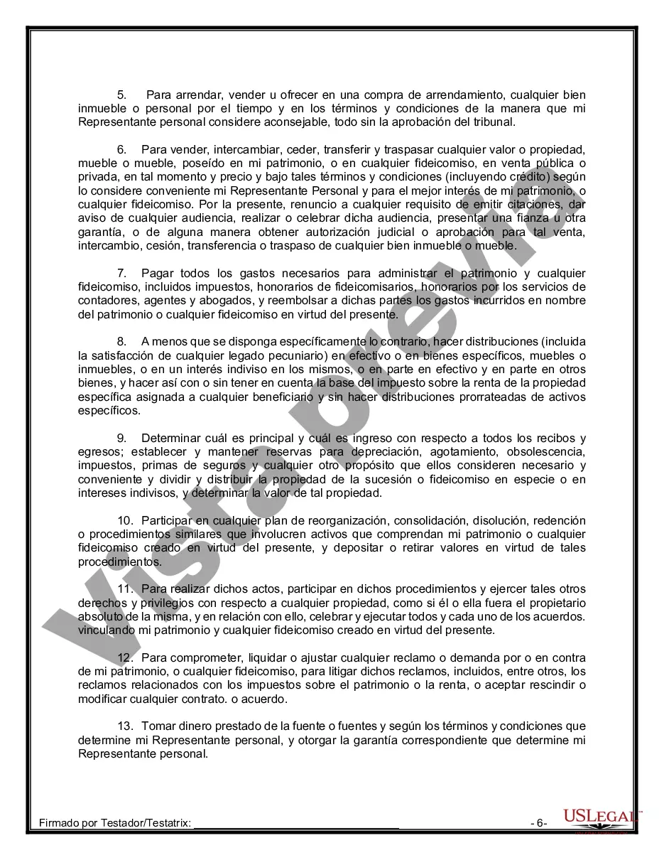 Preview Testamentos Mutuos o Últimas Voluntades y Testamentos para Personas Solteras que conviven con Hijos Menores