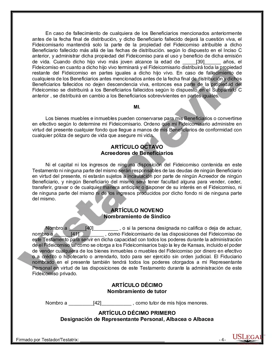 Preview Testamentos Mutuos o Últimas Voluntades y Testamentos para Personas Solteras que conviven con Hijos Menores
