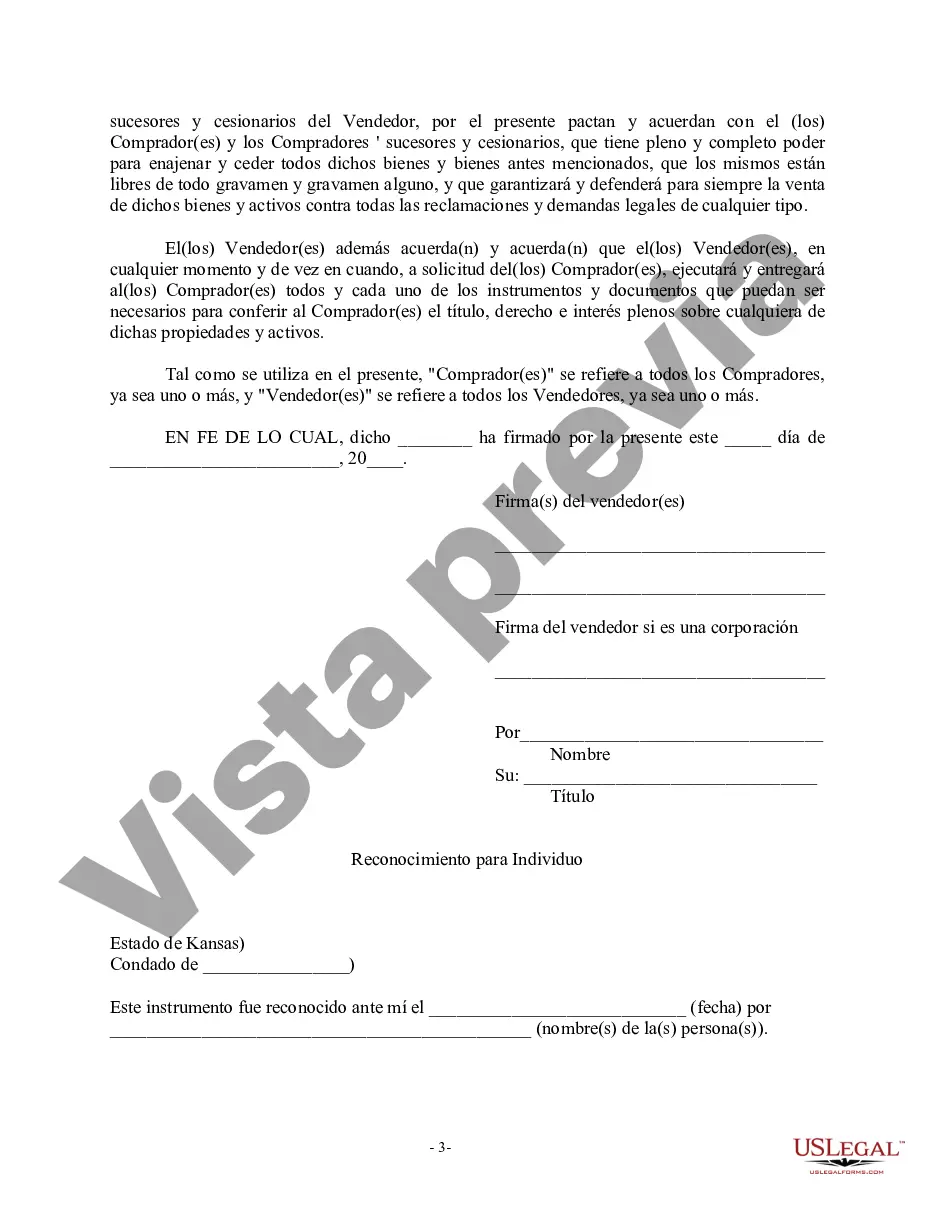 Preview Factura de venta en relación con la venta del negocio por parte del vendedor individual o corporativo