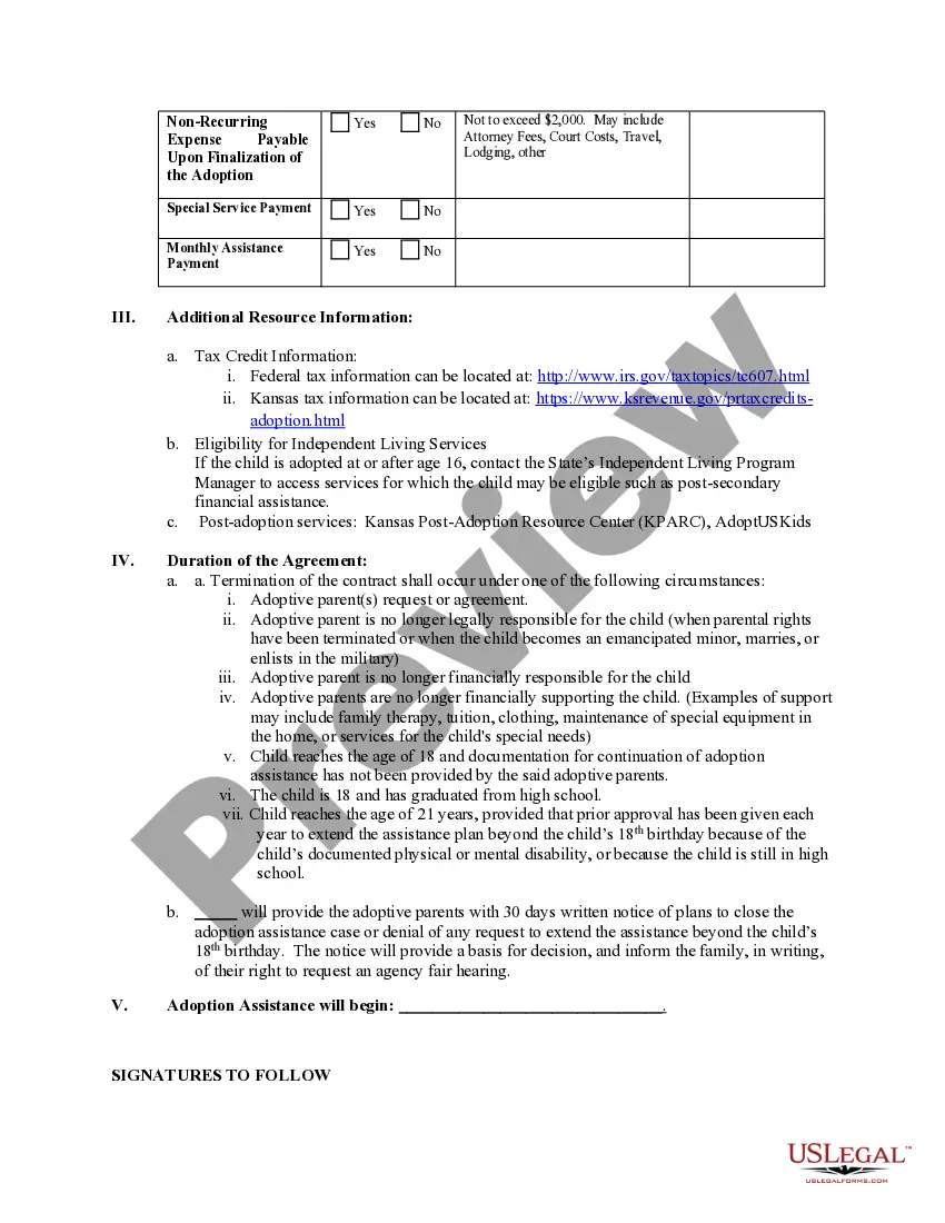 Preview Adoption Assistance Program