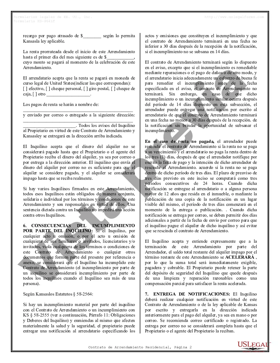 Preview Contrato de arrendamiento de alquiler residencial