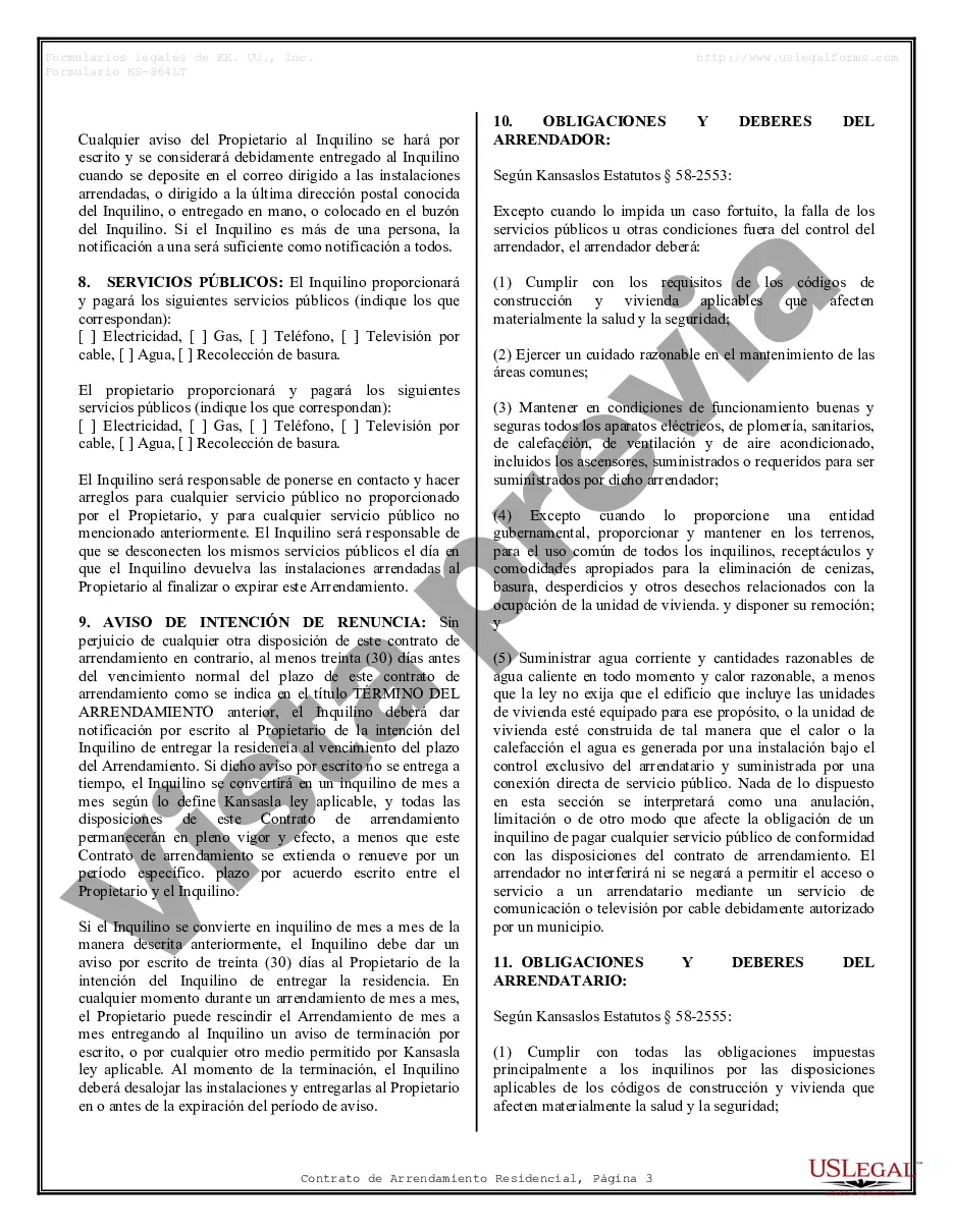 Preview Contrato de arrendamiento de alquiler residencial