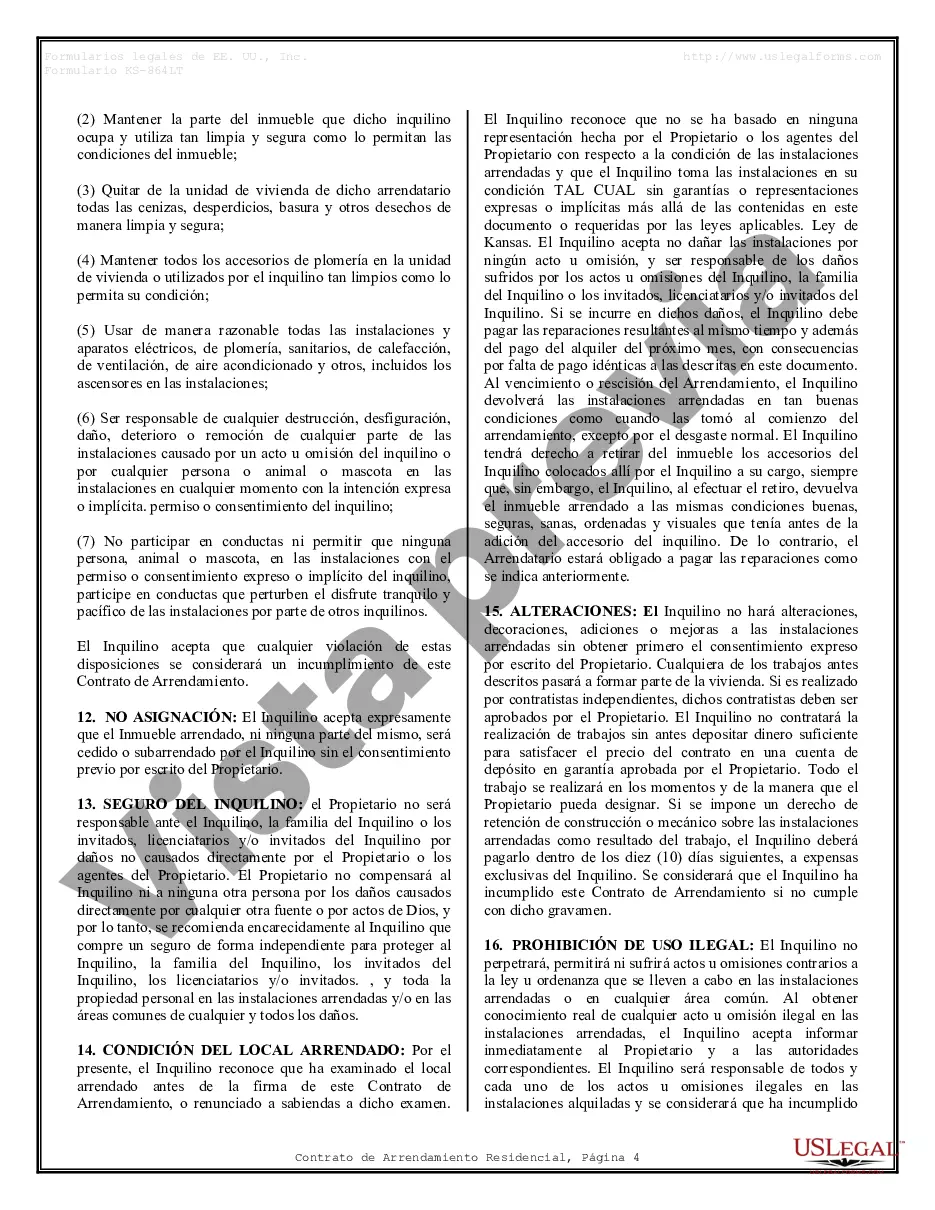 Preview Contrato de arrendamiento de alquiler residencial