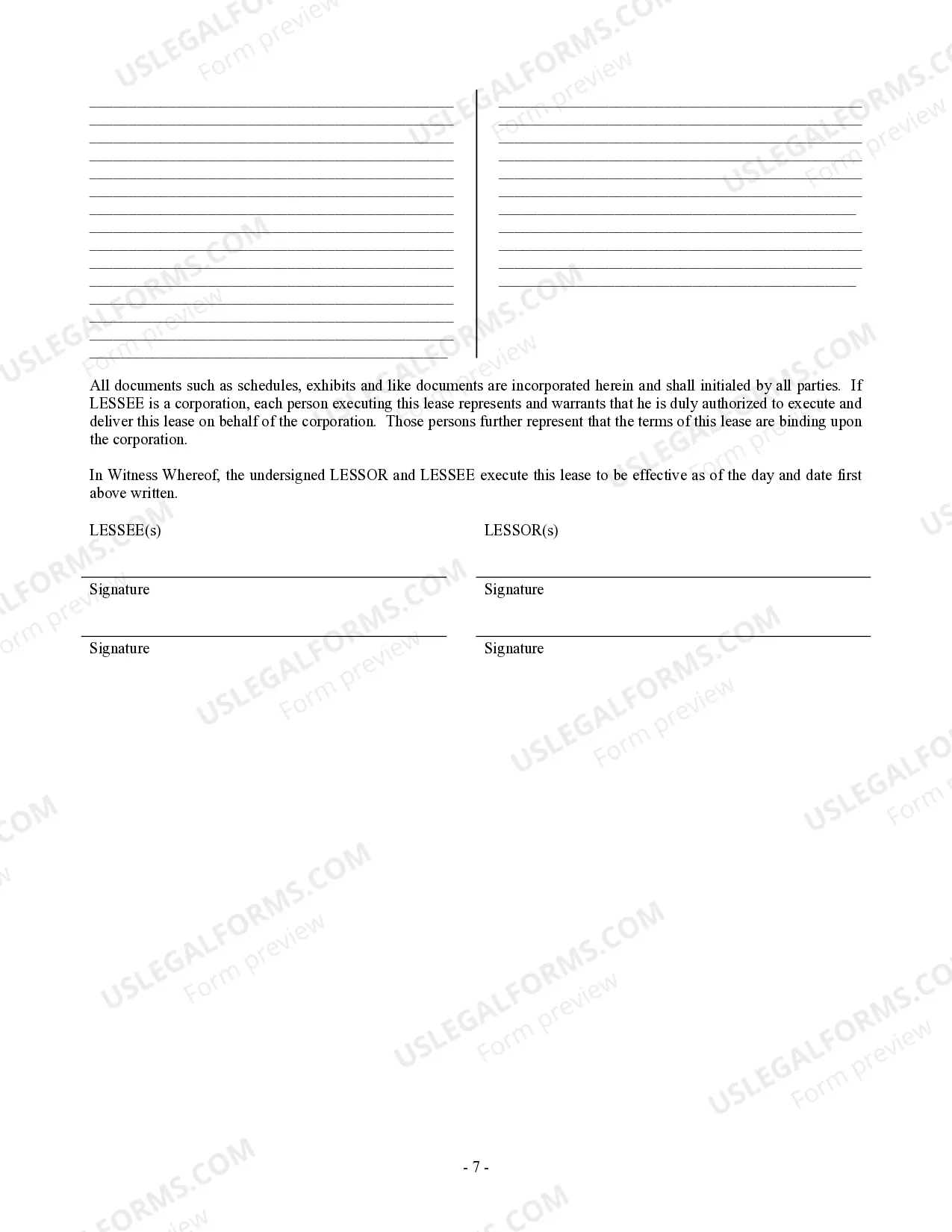 Preview Commercial Building or Space Lease