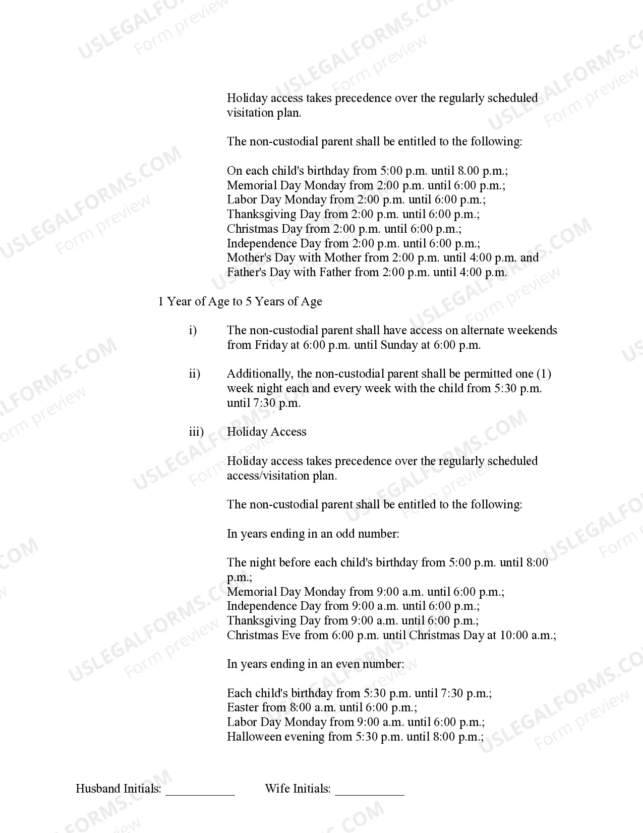 Preview Marital Legal Separation and Property Settlement Agreement Minor Children no Joint Property or Debts where Divorce Action Filed