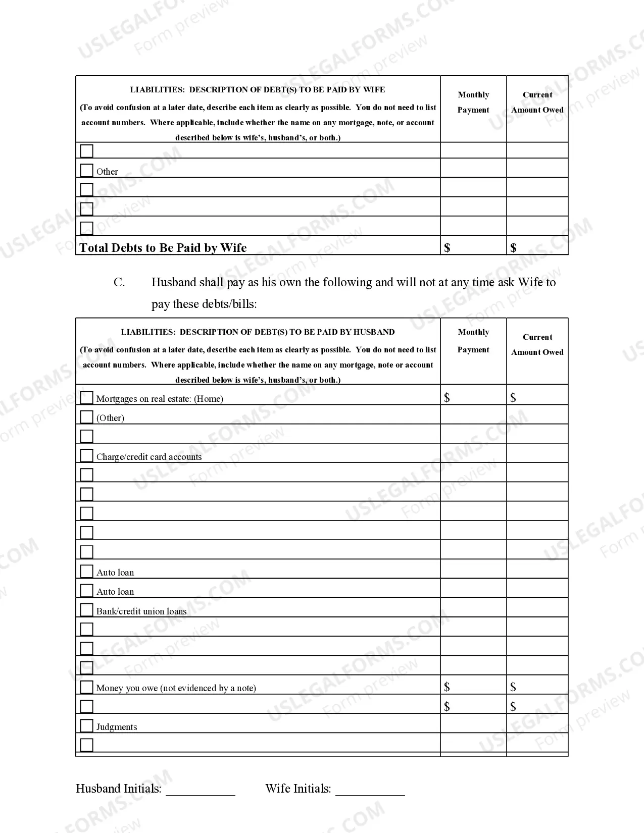 Preview Marital Legal Separation and Property Settlement Agreement Adult Children Parties May have Joint Property or Debts effective Immediately