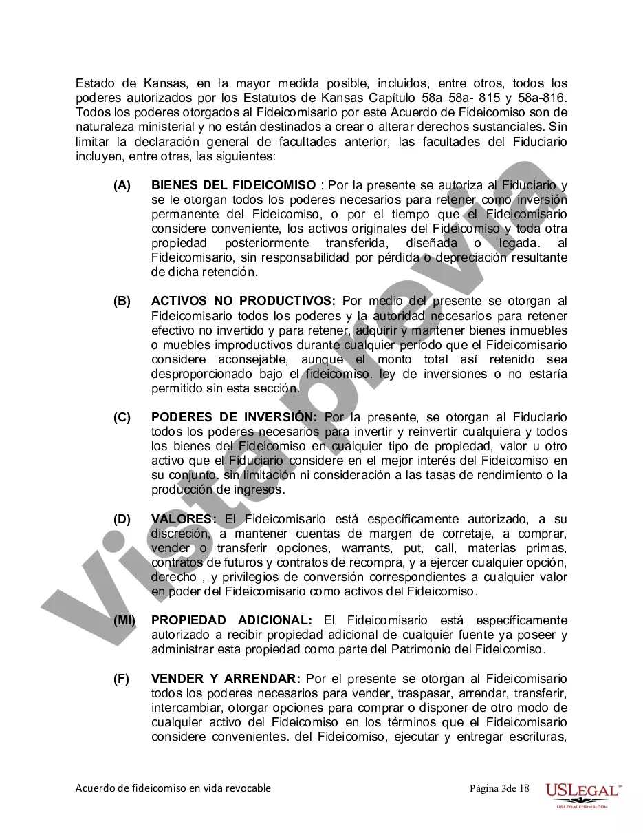 Preview Fideicomiso en vida para esposo y esposa sin hijos