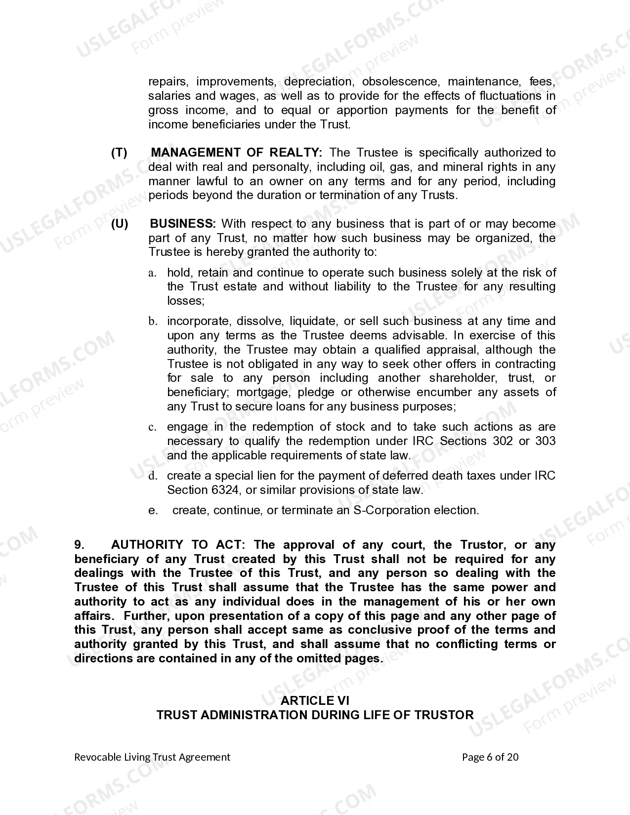 Preview Living Trust for individual, Who is Single, Divorced or Widow (or Widower) with Children