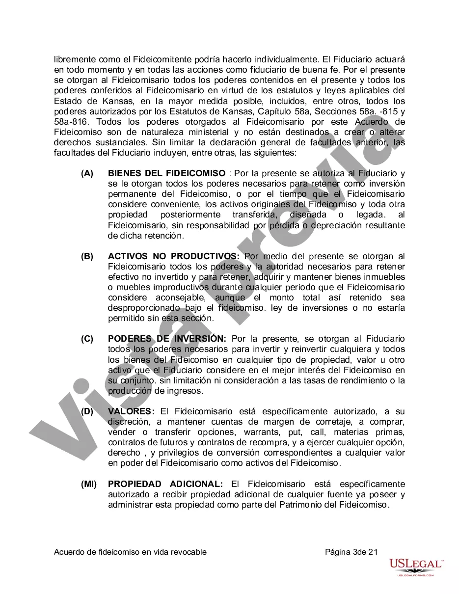 Preview Fideicomiso en vida para esposo y esposa con un hijo