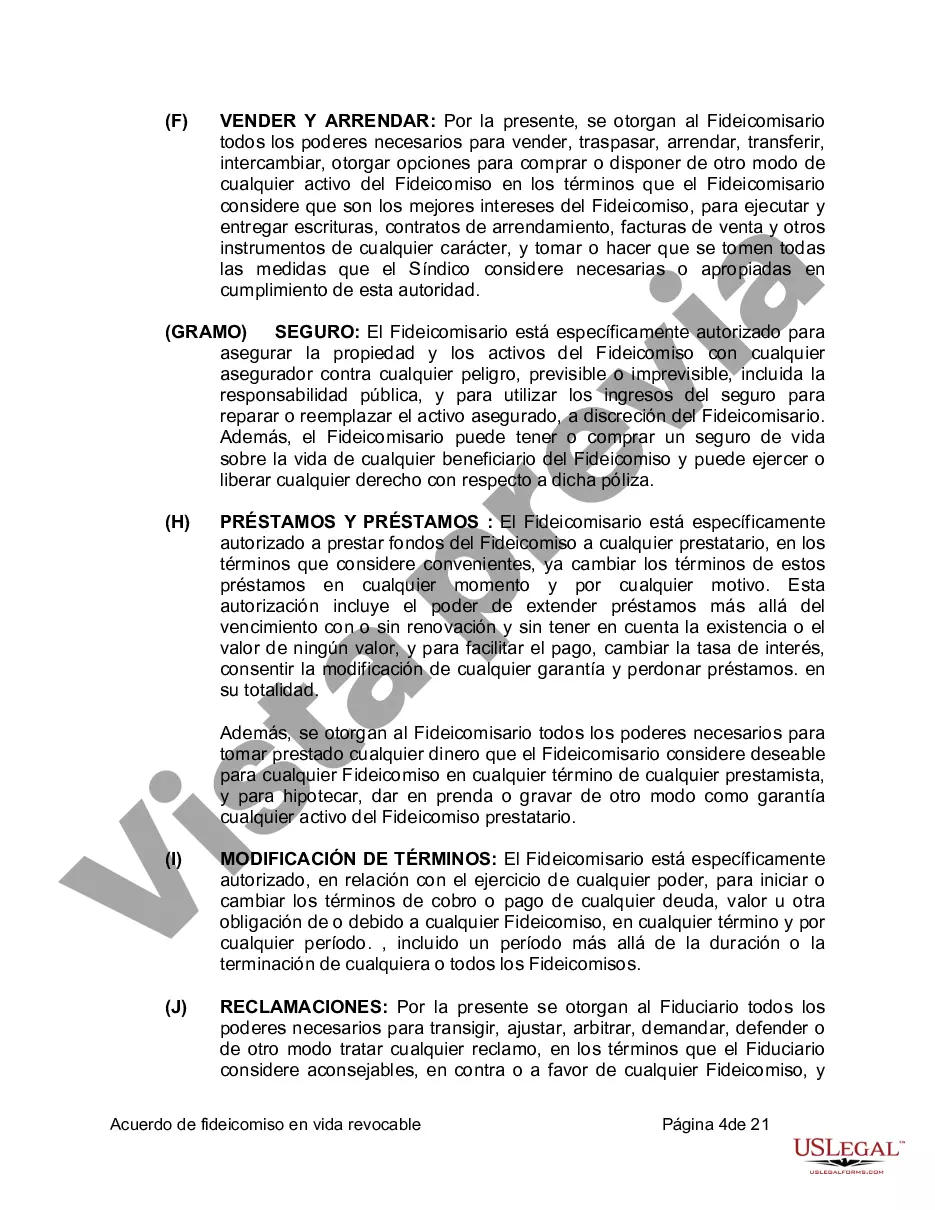 Preview Fideicomiso en vida para esposo y esposa con un hijo