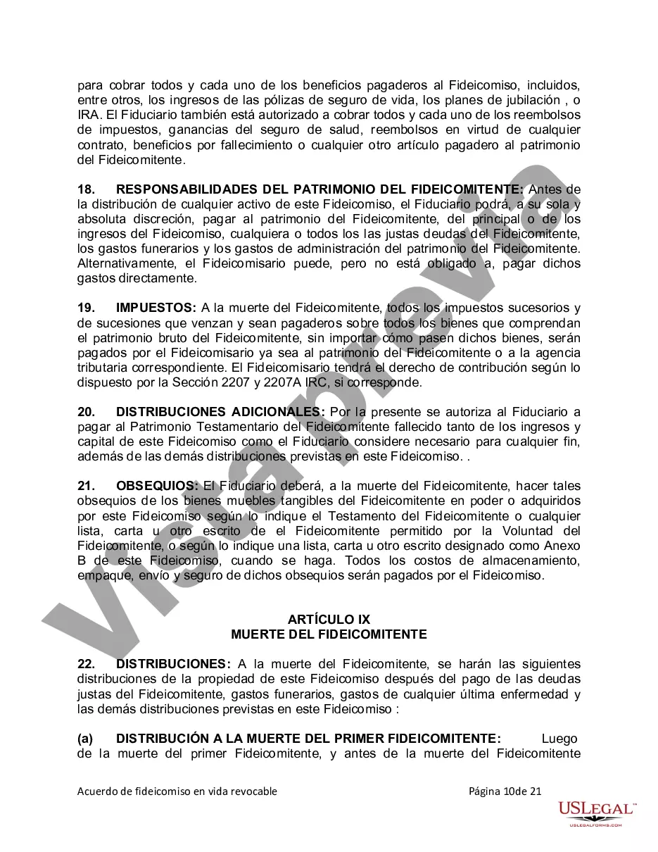 Preview Fideicomiso en vida para esposo y esposa con hijos menores o adultos