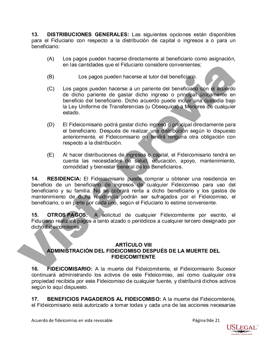 Preview Fideicomiso en vida para esposo y esposa con hijos menores o adultos