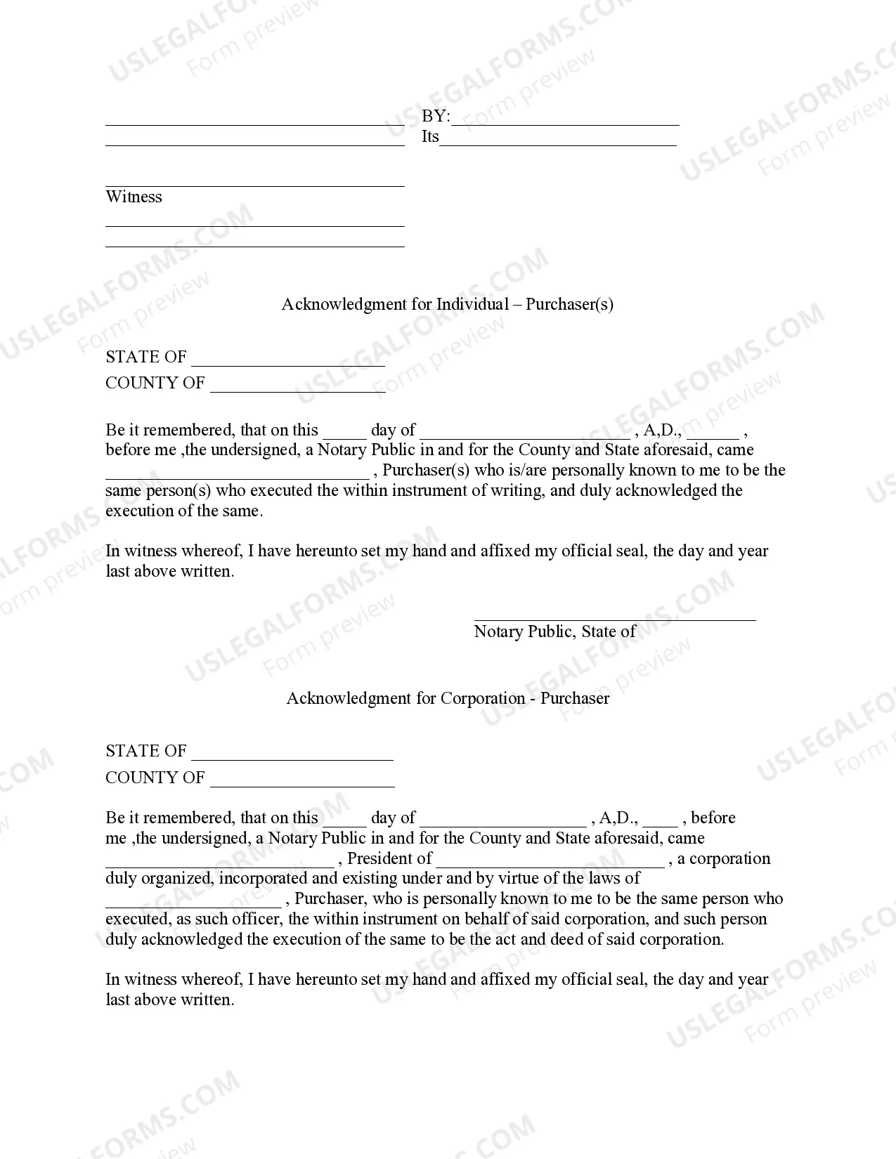 Preview Kansas Timber Sale Contract