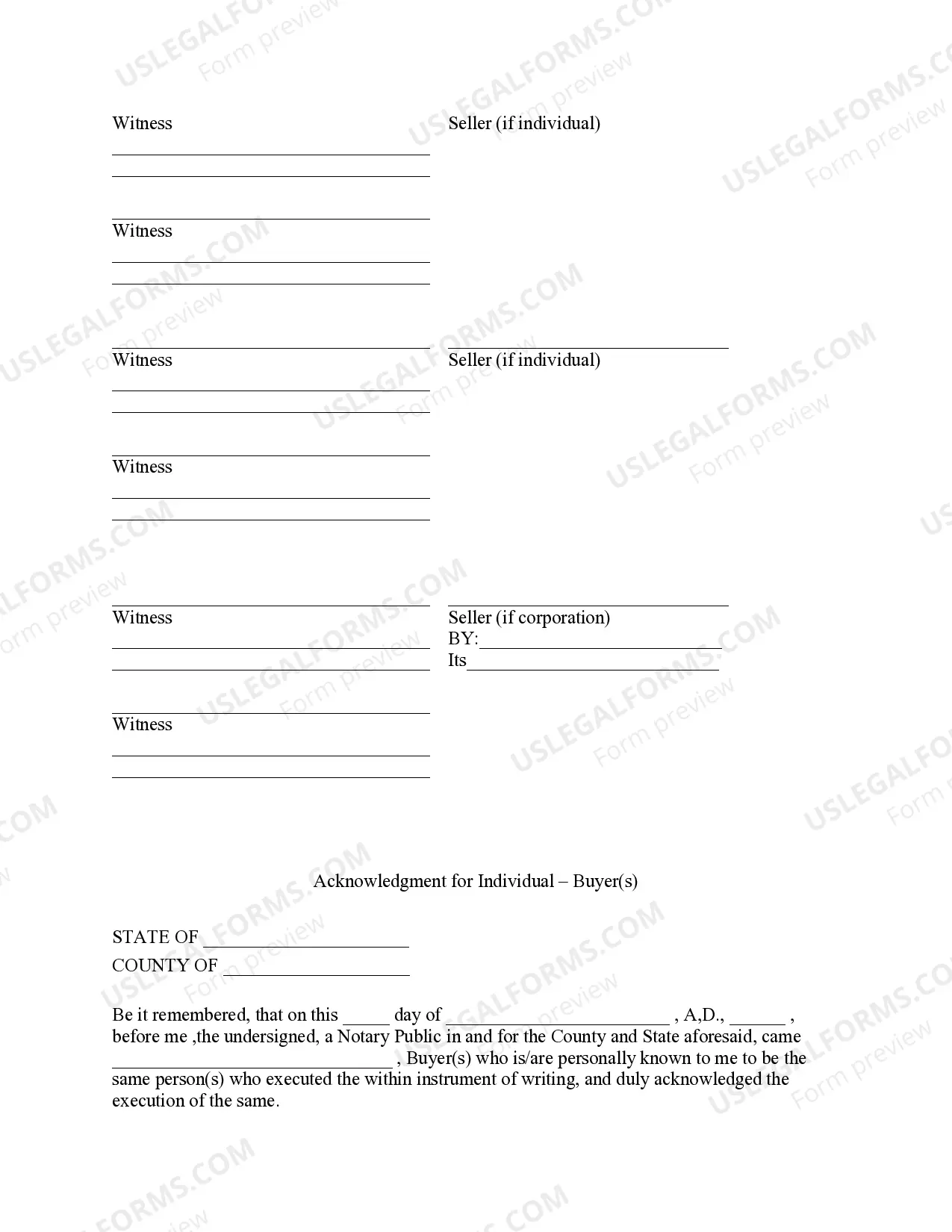 Preview Kansas Forest Products Timber Sale Contract