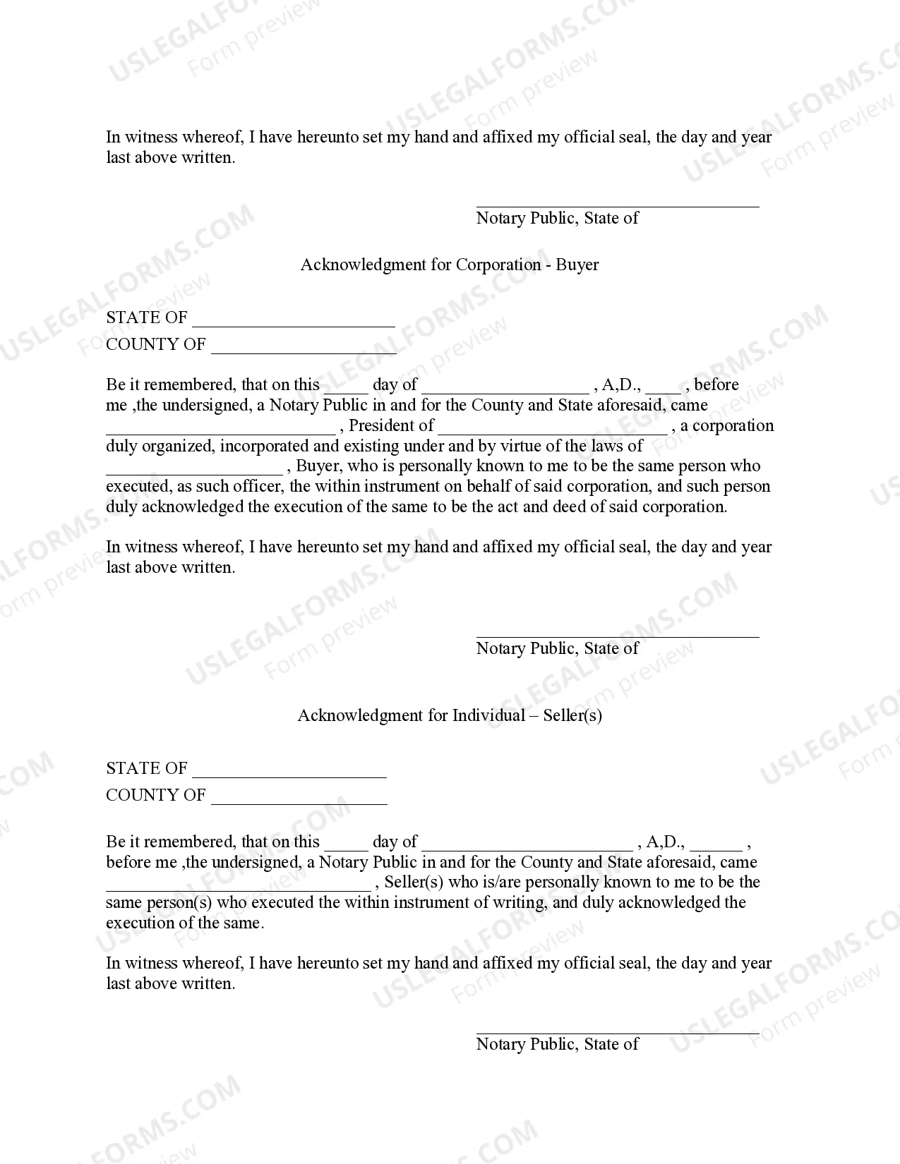 Preview Kansas Forest Products Timber Sale Contract