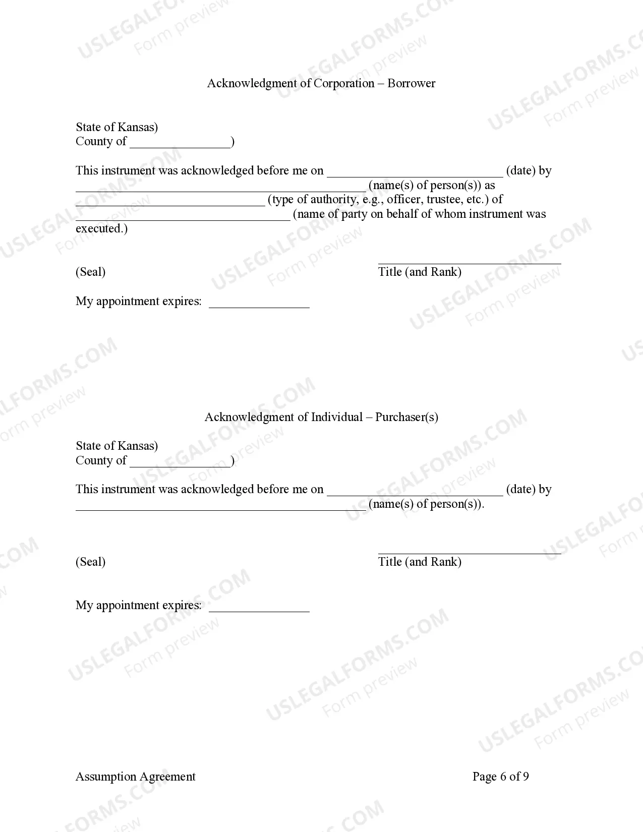 Preview Assumption Agreement of Mortgage and Release of Original Mortgagors