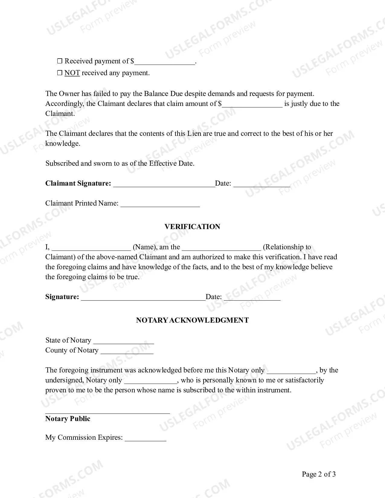 Preview Kansas Mechanic Lien