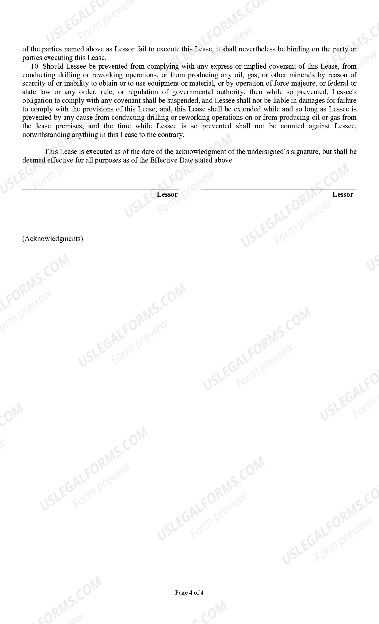 Preview Producers 88 Paid Up Lease Pooling Provision