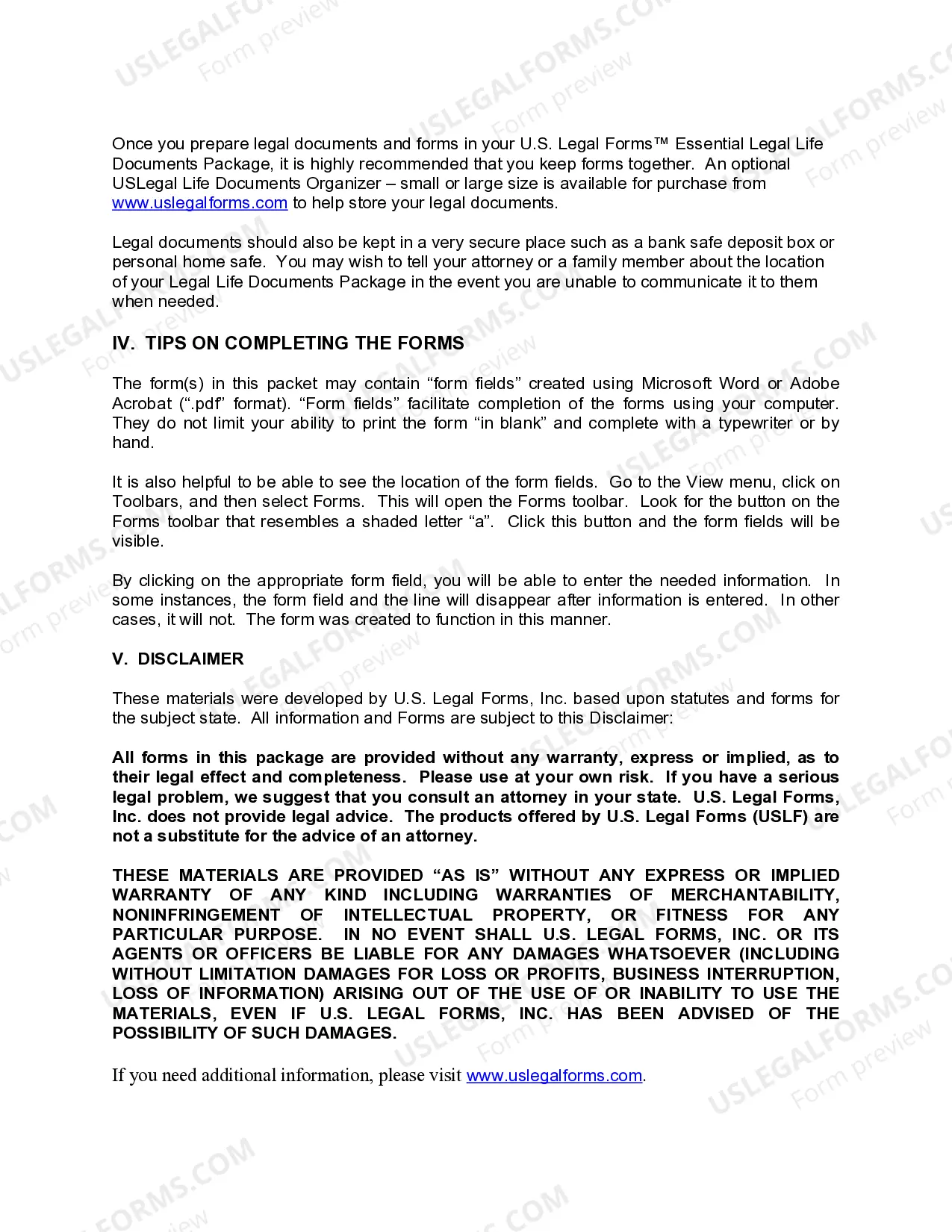 Preview Kansas Essential Legal Life Documents for Baby Boomers