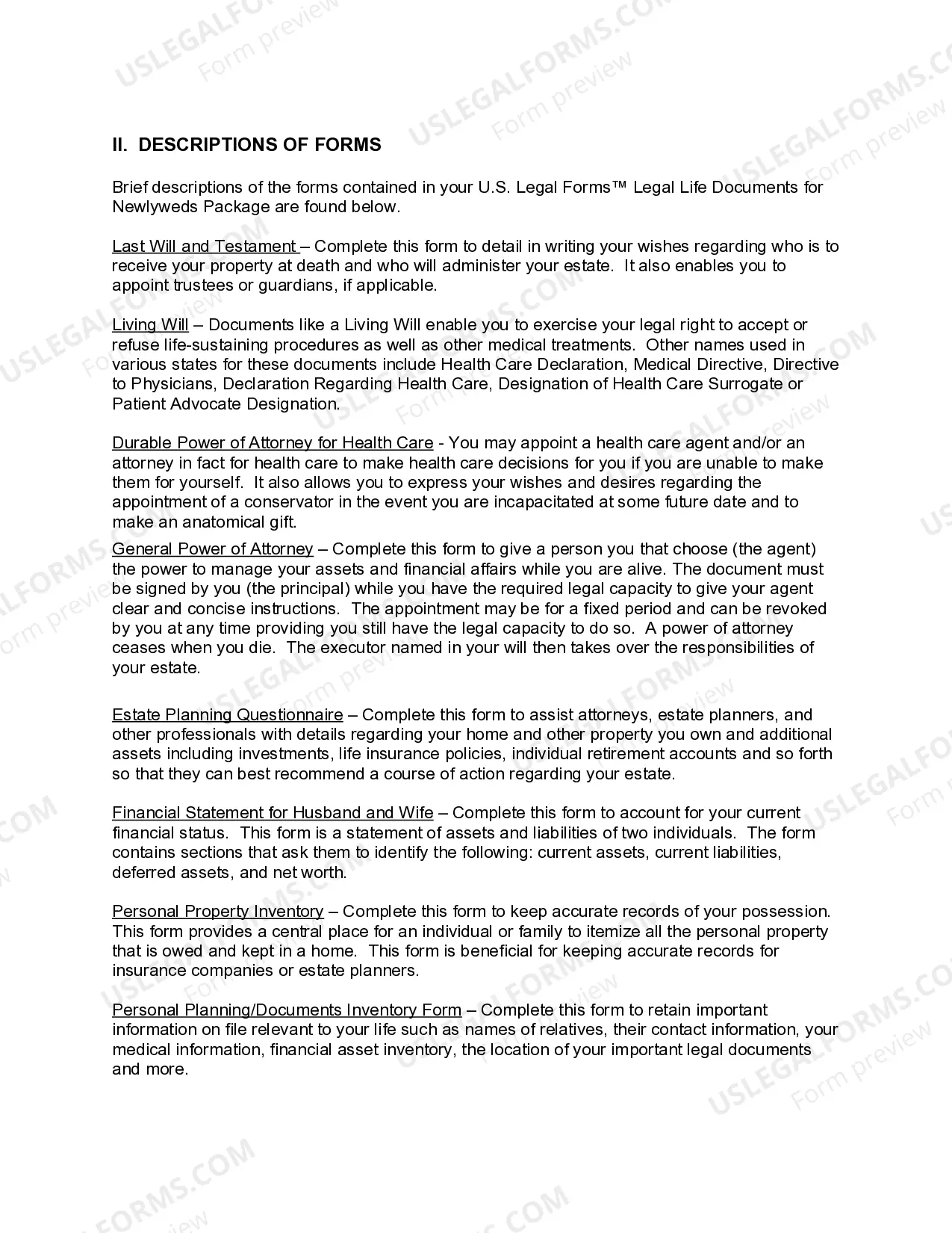 Preview Kansas Essential Legal Life Documents for Newlyweds